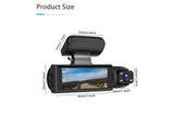 Dual Lens Car DVR Dash Cam Driving Recorder G-sensor HD Front And Inside Camera (WIFI Car Recorder