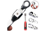 20Pcs Flex Head Ratchet Wrench Set Multi Tool Kit 8mm-19mm Torx