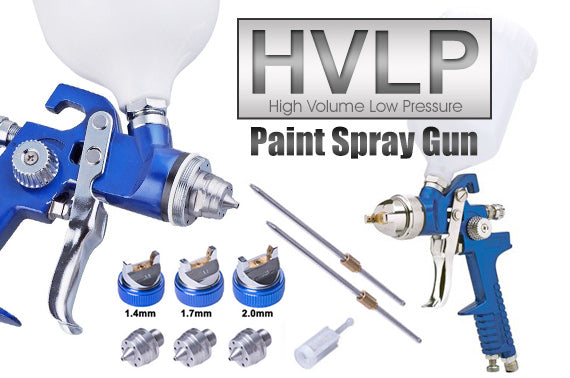 3 in 1 Gravity Feed HVLP Paint Spray Gun