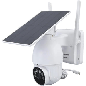 2K Solar Security Cameras Wireless Outdoor with 14 Spotlights IP65 Waterproof Night Vision