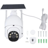 2K Solar Security Cameras Wireless Outdoor with 14 Spotlights IP65 Waterproof Night Vision