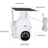 2K Solar Security Cameras Wireless Outdoor with 14 Spotlights IP65 Waterproof Night Vision