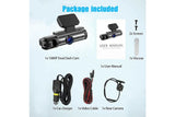 Dual Lens Car DVR Dash Cam Driving Recorder G-sensor HD Front And Inside Camera (WIFI Car Recorder