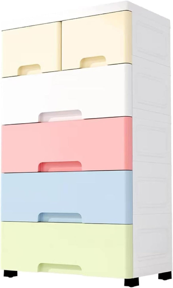 5Layers Shelf Storage Cabinet Drawer Type Plastic Children's Wardrobe Multi-Layer Household Storage