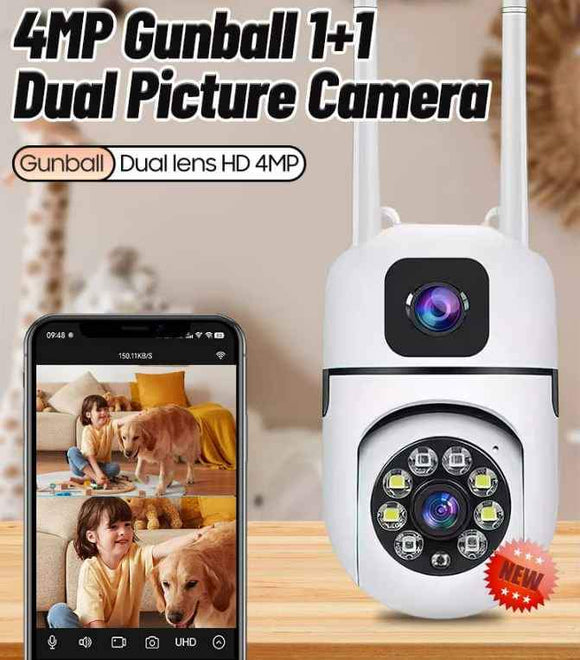 Two-Way HD Wireless Camera 2MP/4MP Dual Lens Camera Indoor Surveillance Camera