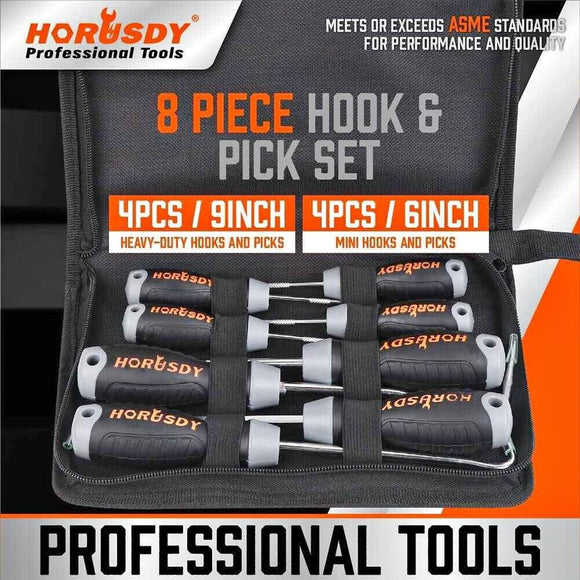 8Pc Pick And Hook Set Oil Seal O-Ring Puller Extractors Seal Gasket Remove Tool