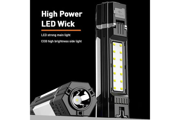 Camping Light with 5 Modes Magnetic Work Lamp Power Bank