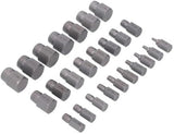 25-Piece Damaged Screw Extractor Set Multi-Spline Easy Out Broken Bolt Remover