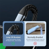 1M 240W PD Fast Charging Cable Type C to USB Data Cord
