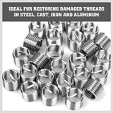 131pcs Metric Helicoil Thread Repair Kit with Drill Tools