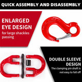 G80 Sling Hook 6mm & Hammerlock 8mm Lifting Connector Kit 4PCS