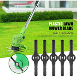 5PC Plastic Lawn Mower Blade Grass Cutter Grass Trimmer Weeder Blade Replacement Mower Accessory