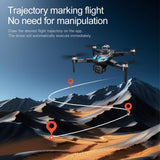 V188MAX Foldable Brushless Drone with 8K HD Dual Camera & Screen