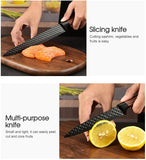 6-Piece Japanese Kitchen Knife Set - Steel Chef Knives with Cleaver, Professional Cooking Knives for Home & Restaurant Use