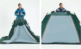 Outdoor Foldable Automatic Tent, 3-4 People Beach Rainproof and Quick-Opening Tent, Thick Rainproof Tent, Foldable Outdoor Camping Tent, Portable Family Tent