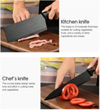 6-Piece Japanese Kitchen Knife Set - Steel Chef Knives with Cleaver, Professional Cooking Knives for Home & Restaurant Use