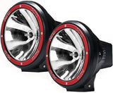 2pc 7INCH 7" 100W Driving Lights HID Xenon 12V SPOT Off Road UTE Work RED