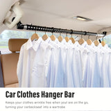 Car Clothes Drying Rod Adjustable Telescopic Clothes Hanger