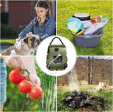 20L Camp Shower Bag Solar Heat Water Pipe Portable Camping Outdoor Hiking Temperature Indicator