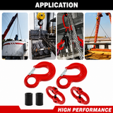 2x 6mm G80 Sling Hooks + 2x Hammerlock Chain Connectors 1.12T WLL
