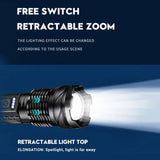 900000 Lumens XHP50 Zoom Flashlight LED Rechargeable Lamp Torch