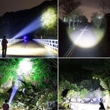 900000 Lumens XHP50 Zoom Flashlight LED Rechargeable Lamp Torch