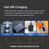2400mah Solar Camping LED Lantern USB-C Charging & Powerbank