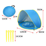 Outdoor Foldable Beach Tent Portable Sun' Shade Shelter Pool for Kids Baby Toys