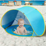 Outdoor Foldable Beach Tent Portable Sun' Shade Shelter Pool for Kids Baby Toys