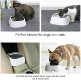 1.5L Pet Dog Cat Water Bowl No Spill Slow Feeder Dispenser Dust Free Non-Skip AU