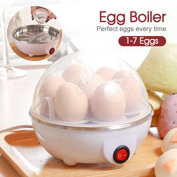 Electric Soft Hard Egg Boiler Bowl Cooker Poacher Steamer Noise Free Cooker