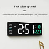 LED Large Big Jumbo Wall Desk Clock Digital Display With Calendar Temperature