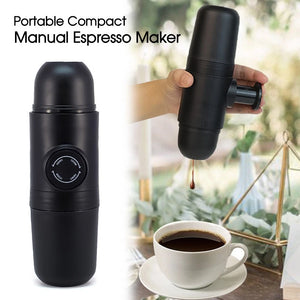 Portable Manual Espresso Maker – Travel Coffee Machine for Ground Coffee