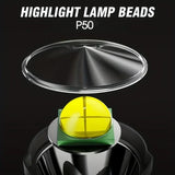 4 mode USB Rechargeable, LED Spotlight Flashlights, High Lumens, Upgraded P50
