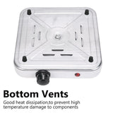 Electric Single Hob/Hot Plate,1500W Skid Proof Feet, Thermostatically Controlled