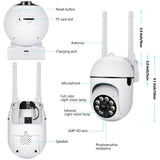 1080P WIFI IP Camera Wireless CCTV HD PTZ Smart Home Security IR Cam Outdoor