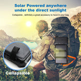 Solar Charging Portable 20000mAh QI Wireless Power Bank Folding panel For Phone