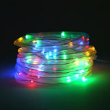 100 LED Solar Fairy String Rope Light Outdoor Waterproof Garden Decor Night Lamp