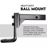 Adjustable Height Tow Hitch Ball Towbar Drop Mount Tongue Trailer Tow Bar 4000KG