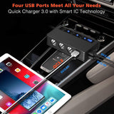 3 Way Multi Car Socket Splitter 4 USB Charger/Power Adapter