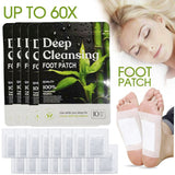 10/30/50/60x Detox Foot Patches Pads Body Toxins Feet Slimming Cleansing Herb
