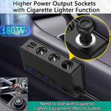 3 Way Multi Car Socket Splitter 4 USB Charger/Power Adapter