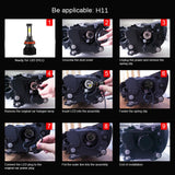 H11 LED Headlight Kit Low Beam Bulbs Super Bright 360000LM 6000K White