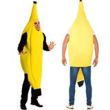 Adult Banana Body Suit Costume Unisex Outfit One Size Fits Halloween Fancy Dress