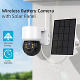 Solar Security Camera Battery Powered Outdoor Wireless WiFi CCTV PTZ Camera IP