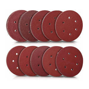 150X 150mm 6" Sanding Discs Pads 60 - 240 Grit Mixed Orbital Sander Sandpaper