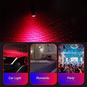 Car USB Roof LED Star Party Lights Atmosphere Starry Sky Night Projector Lamps