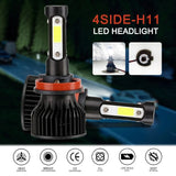 H11 LED Headlight Kit Low Beam Bulbs Super Bright 360000LM 6000K White