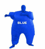 Inflatable Fancy Chub Fat Masked Suit Dress - Blow Up Halloween Party Costume