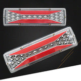 X2 LED Trailer Lights Tail Lamp Stop Brake Dynamic Indicator 12v or 24 v Taillight Pair